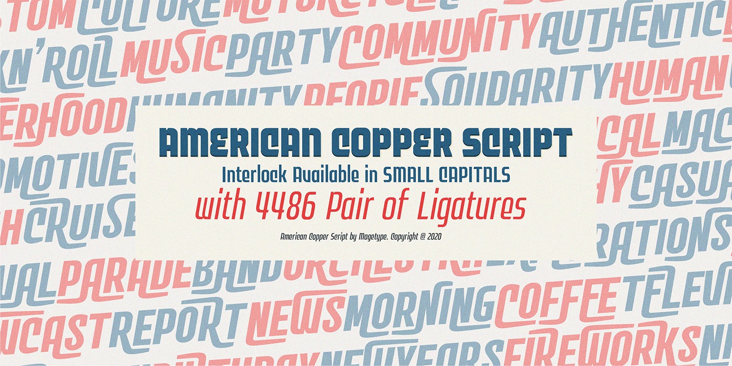 Example font MGT American Copper #12